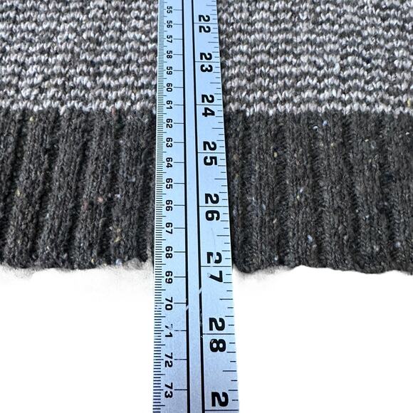 Vintage Gap 1/4 Zip Sweater Men's Large Brown Wool Blend Knit Confetti Y2K 2007 - Picture 10 of 10